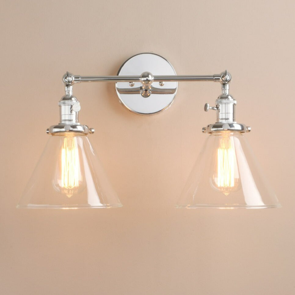 Two-Bulb Franklin Vintage Wall Sconce