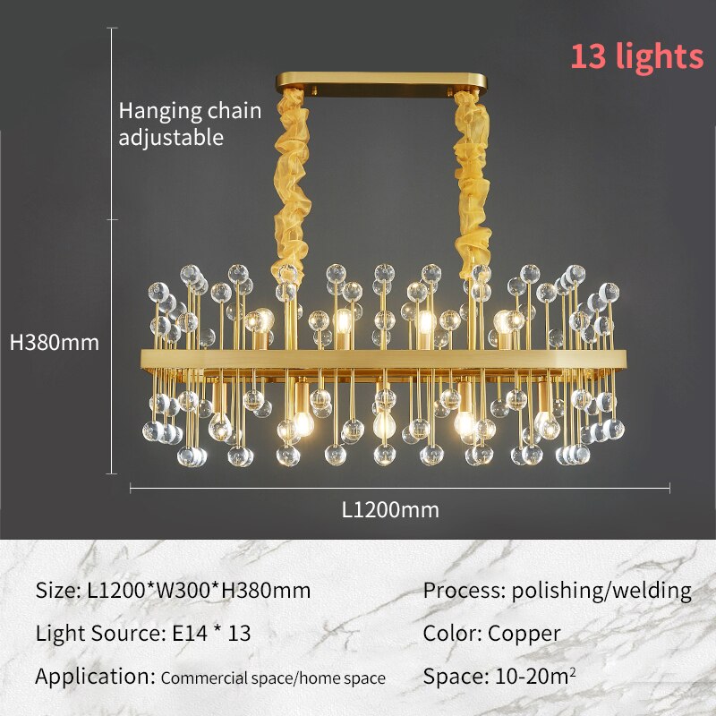 Modern Style Golden Lollipop Chandelier  N READY