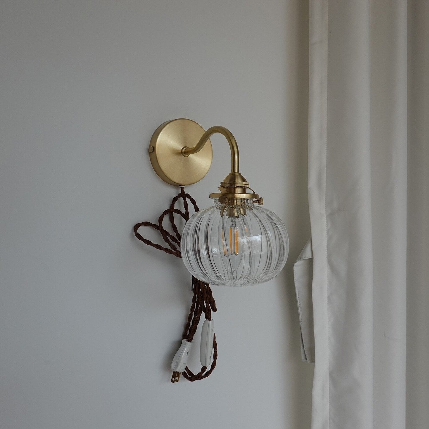 Vintage Style Glass Sphere Light