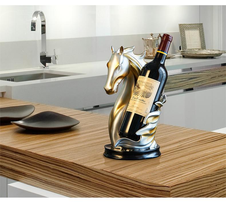 Horse-Shaped Artisan Horse Wine Holder