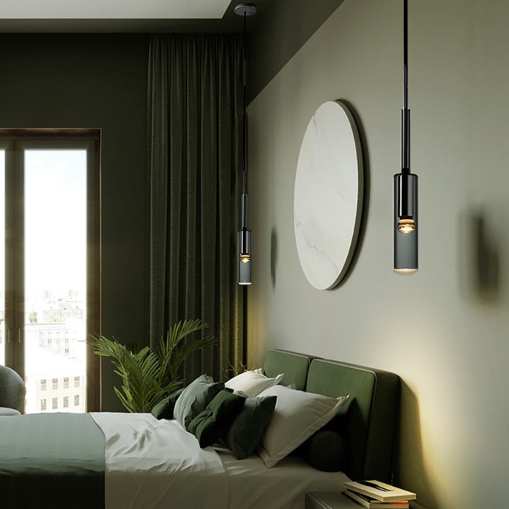 Modern Glass Copper Pendant Light