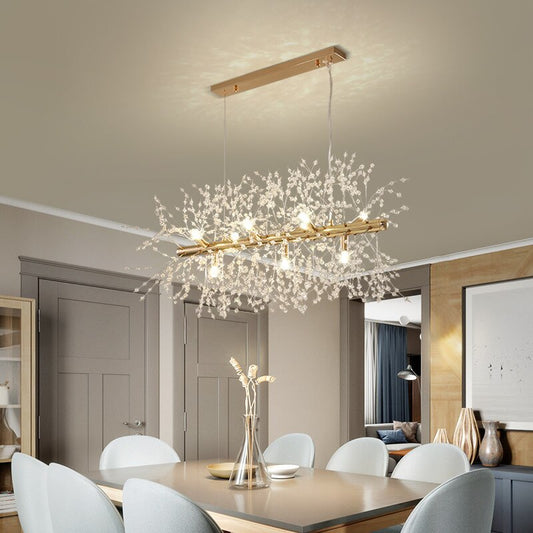 Modern Style Frosted Flower Chandelier