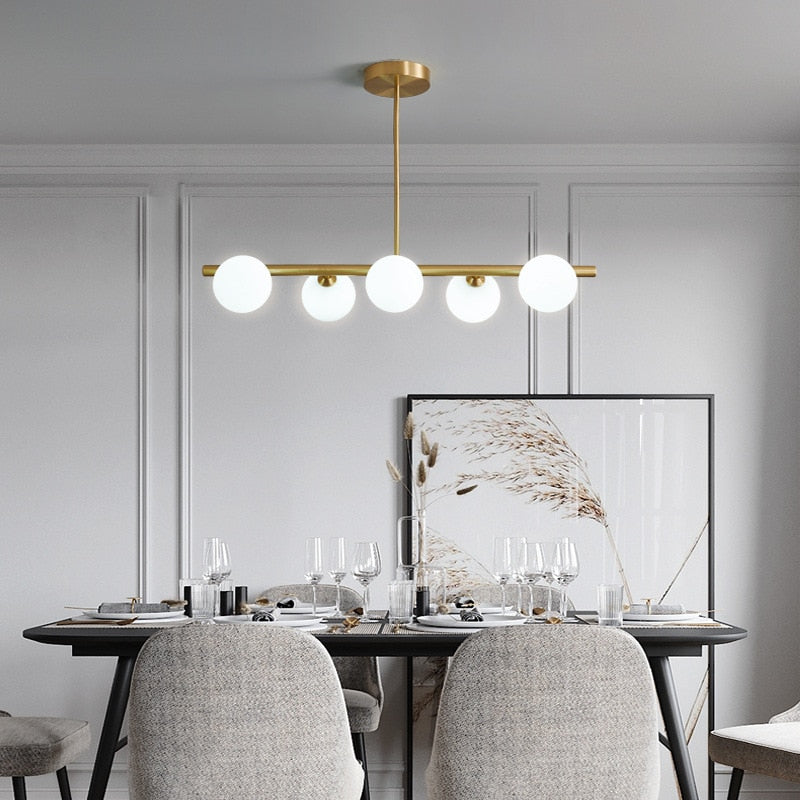 Astra Multi-Globe Horizontal Chandelier