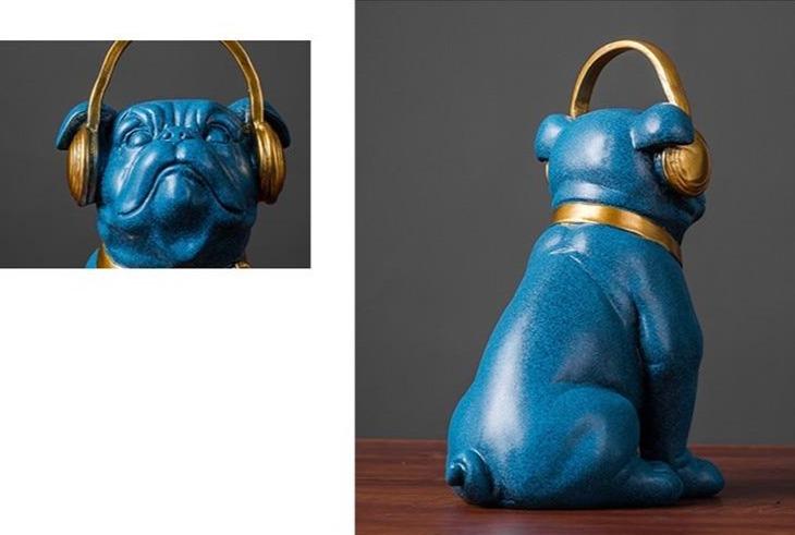 French Bulldog Headphone Decor