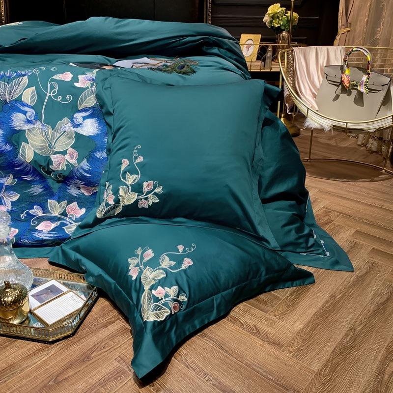 Green Luxury Peacock Duvet Set