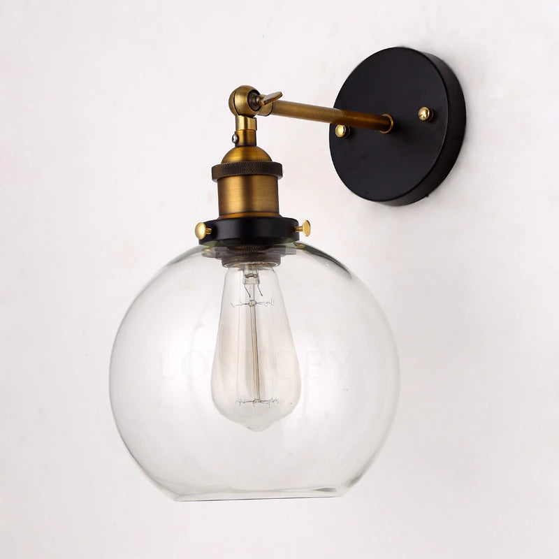 Vintage Glass Wall Sconces