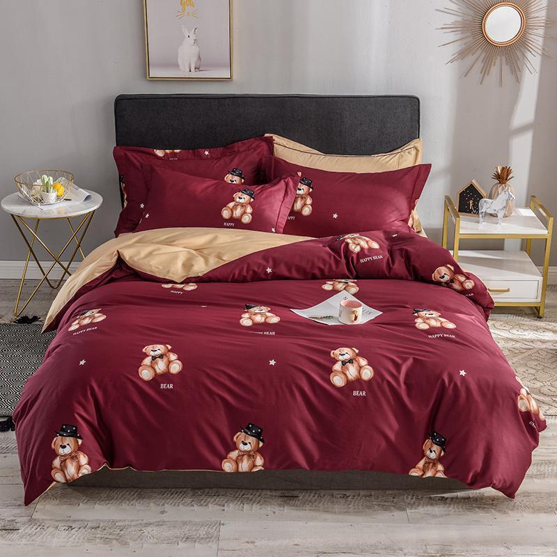 Bellia Floral Leaves Printed Egyptian Cotton Bedding set - Nordic Side - Bedding, Bellia, Cotton, Egyptian, Floral, Leaves, Printed, set