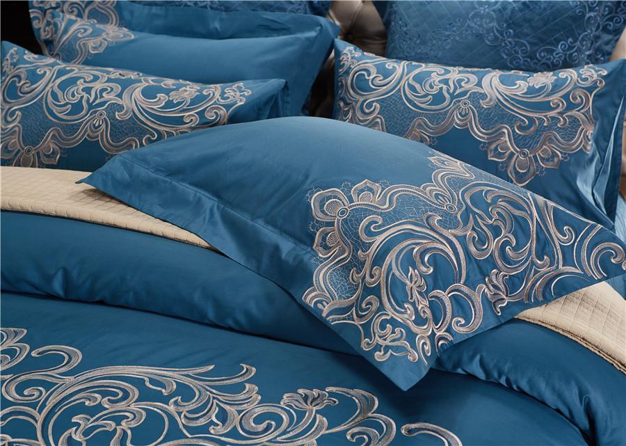 Brizia Luxury Egyptian Cotton Embroidery Bedding Set - Nordic Side - Bedding, Brizia, Cotton, Egyptian, Embroidery, Luxury, Set