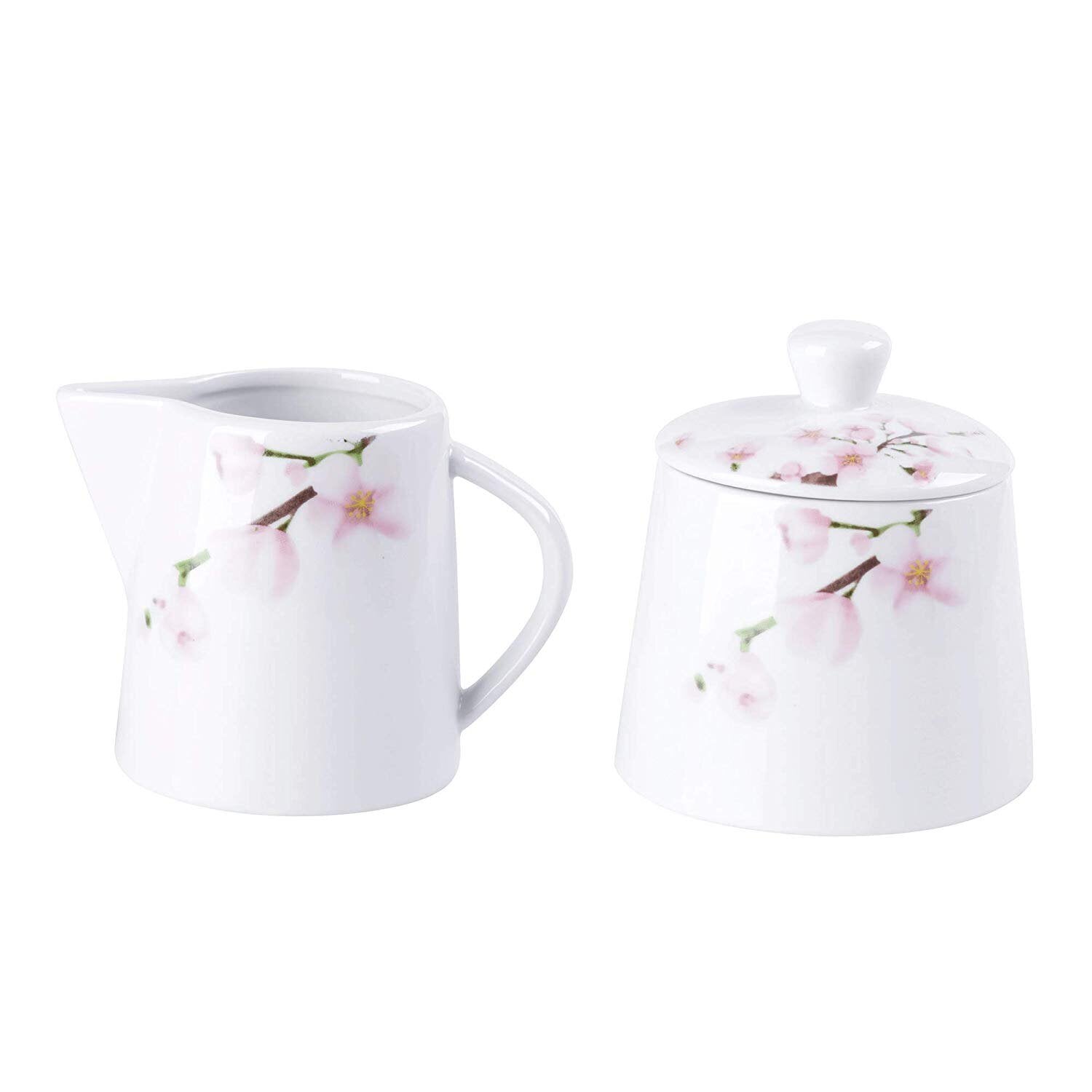 Annie Ceramic Porcelain Milk/Cream Serving Jug and Sugar Bowl Pot Set - Nordic Side - ANNIE, Bowl, Ceramic, CoffeeTea, Cream, CreamerSugar, FamilyOffice, Jug, Milk, Porcelain, Pot, Serving, S