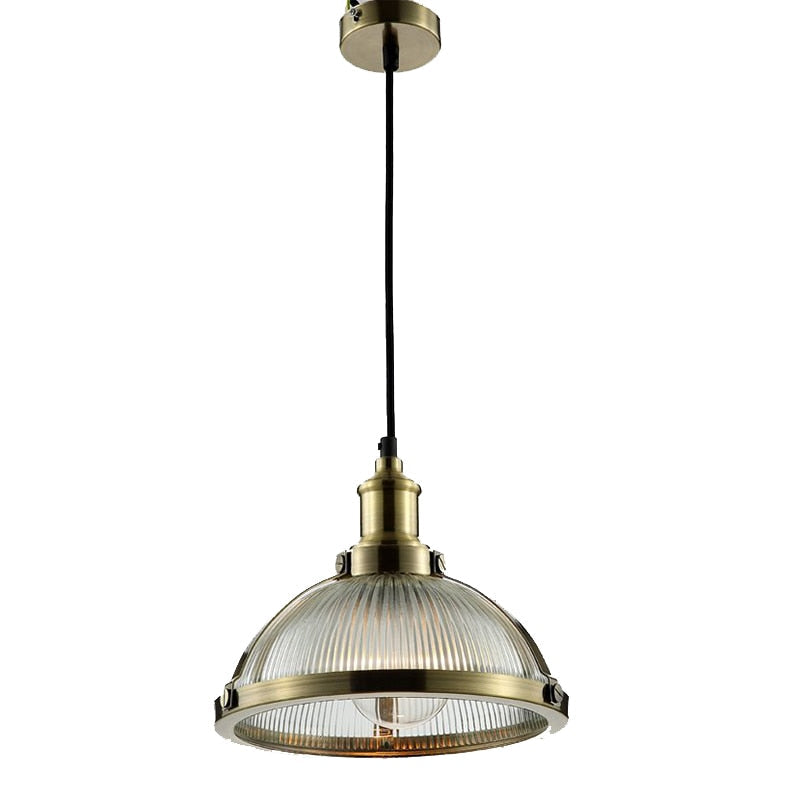 Thatcher - Retro Textured Glass Pendant Lights