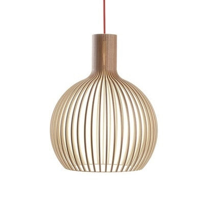 Wooden Birdcage Pendant Light