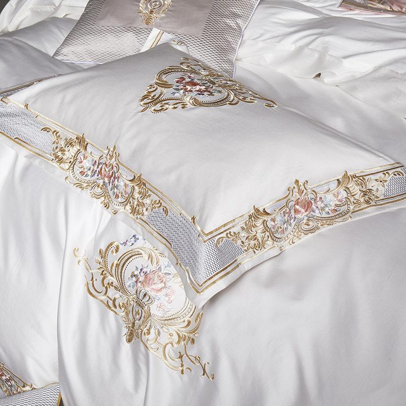 Pheliza White Egyptian Cotton Premium Luxury Duvet Cover Set - Nordic Side - Bedding, Cotton, Egyptian, Luxury, Pheliza, Premium, set, us, White