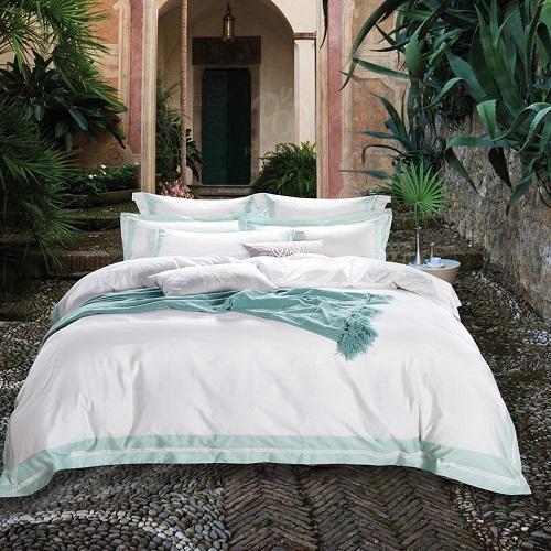 Degella Egyptian Cotton Luxury White Duvet Cover Set - Nordic Side - Bedding, Cotton, Degella, Egyptian, Luxury, Set, White