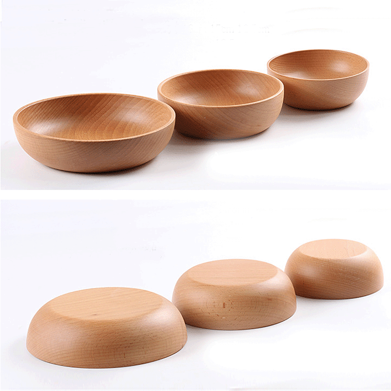 Handmade Wooden Bowls Set