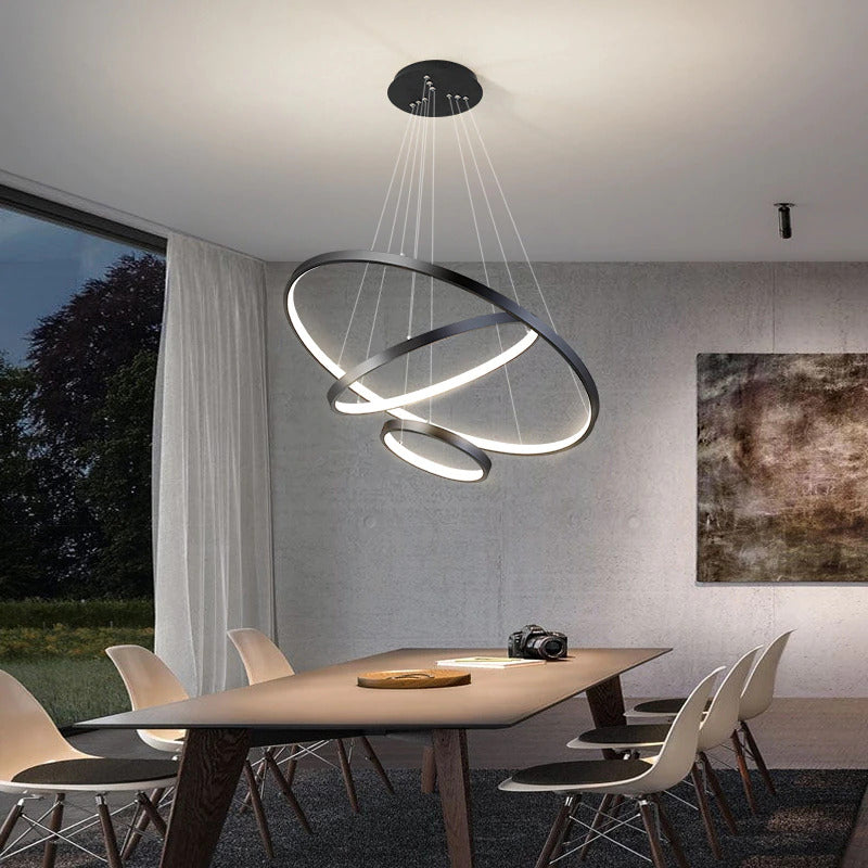 Modern LED Ring Chandelier