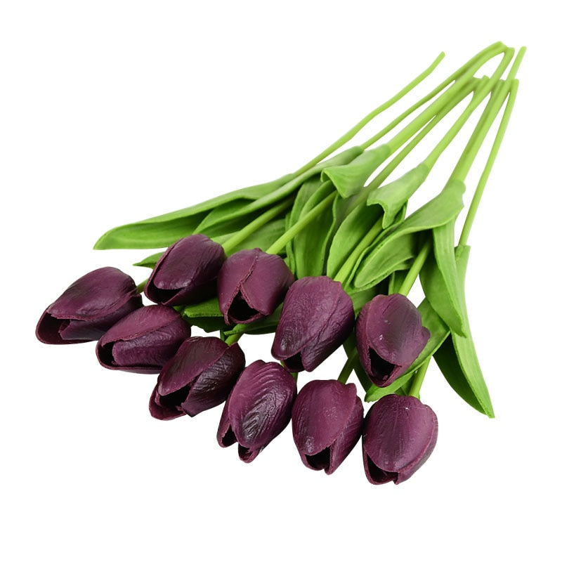 Tulip Artificial Flower Bouquet Decoration (10 Pieces)