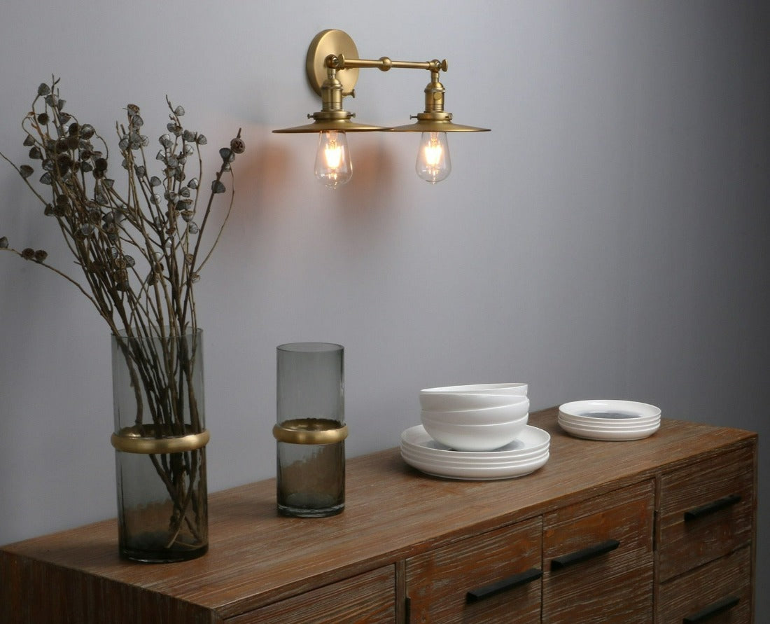 Two-Bulb Jaime Vintage Wall Sconce