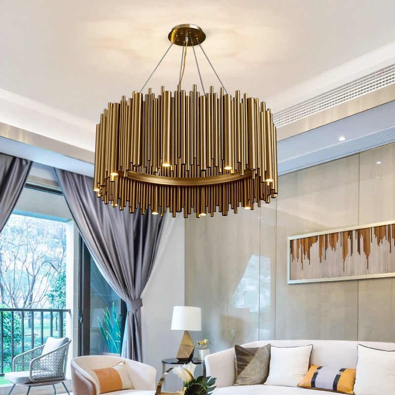 Modern Style Stainless Steel Chandelier