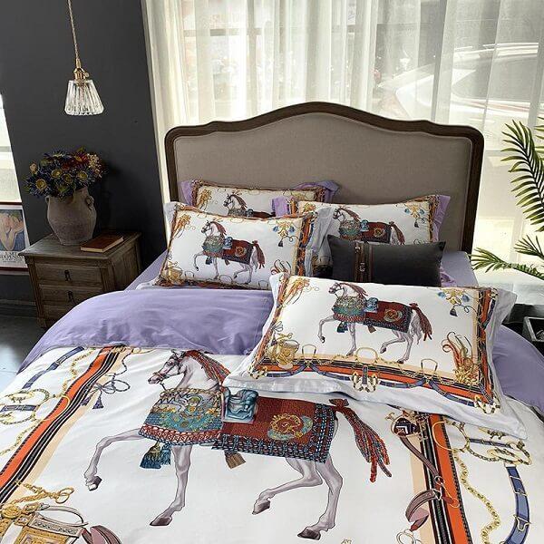 Hampton Royal Horse Duvet Cover Set (4 Pieces) - Nordic Side - amazing, architecture, arcitecture, art, artist, ashley furniture near me, beautiful, bobs furniture outlet, business, canvas, c