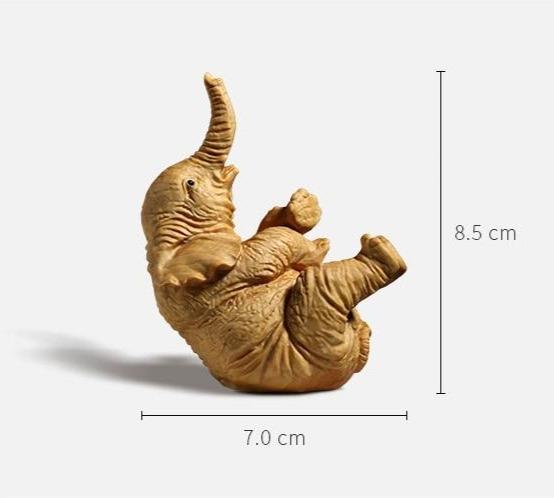 Wooden Artisan Wooden Elephant Figurine