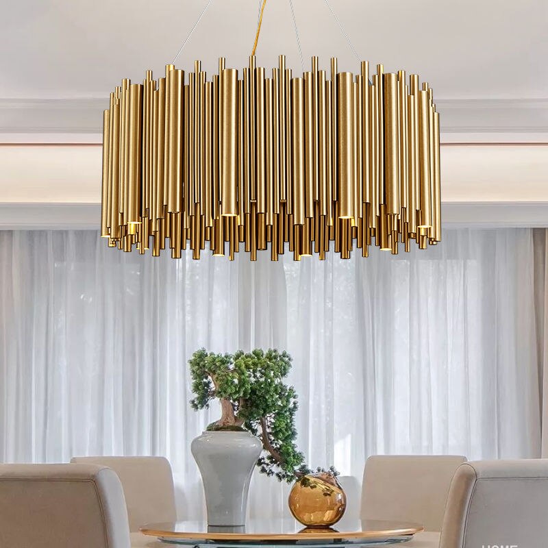 Modern Style Stainless Steel Chandelier