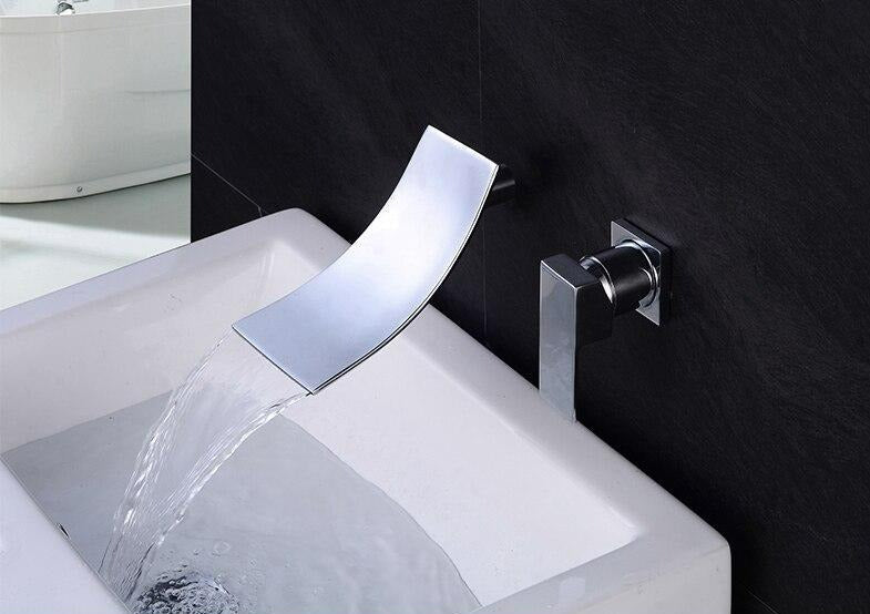 Wall Mounter Curved Waterfall Faucet