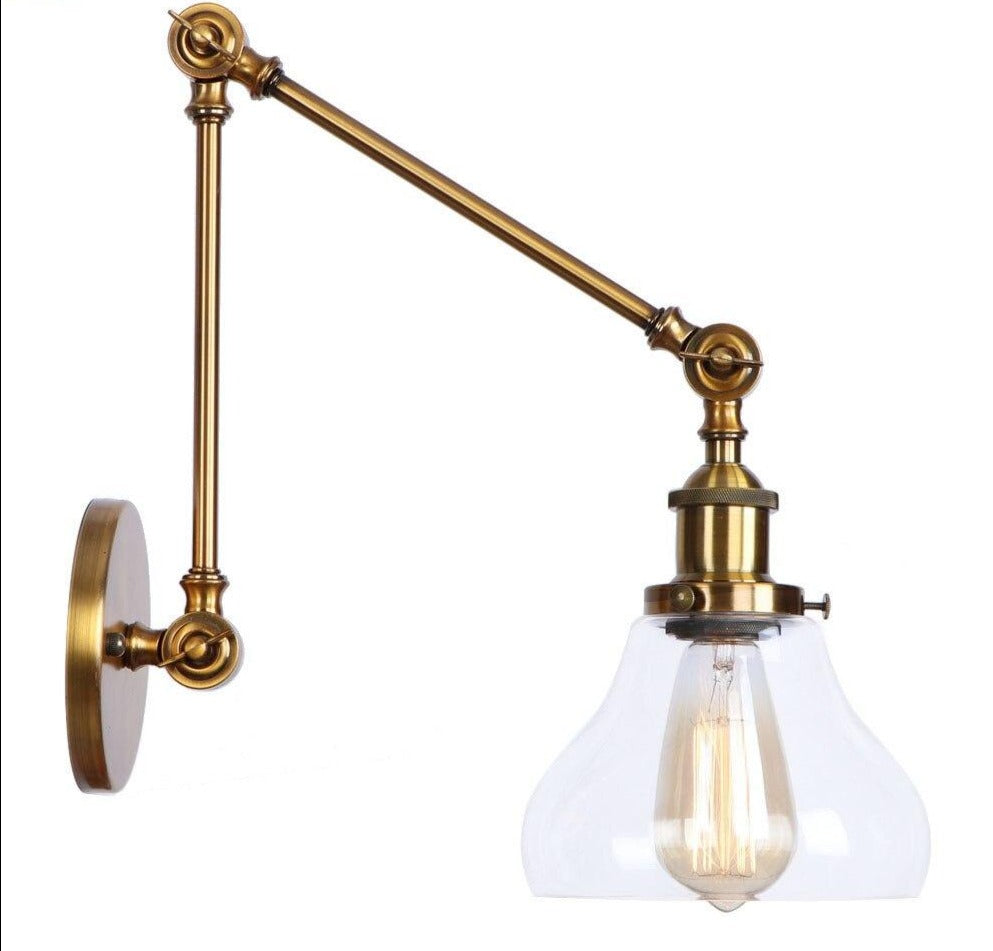 Vintage Style Swing Arm Wall Light