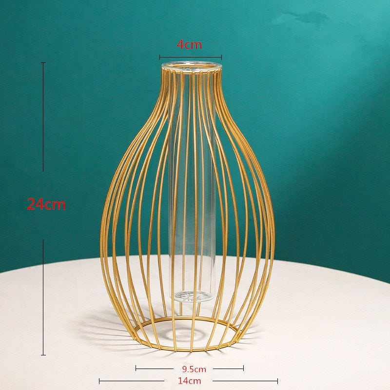 Wireframe Vases Decorative Home Accents