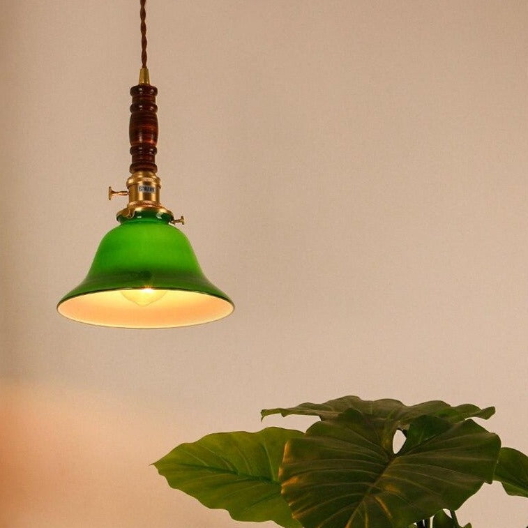 Vintage Style Green Pendant Light