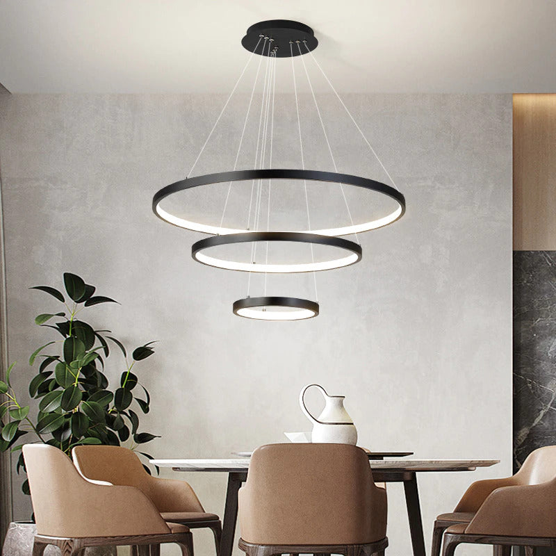 Modern LED Ring Chandelier