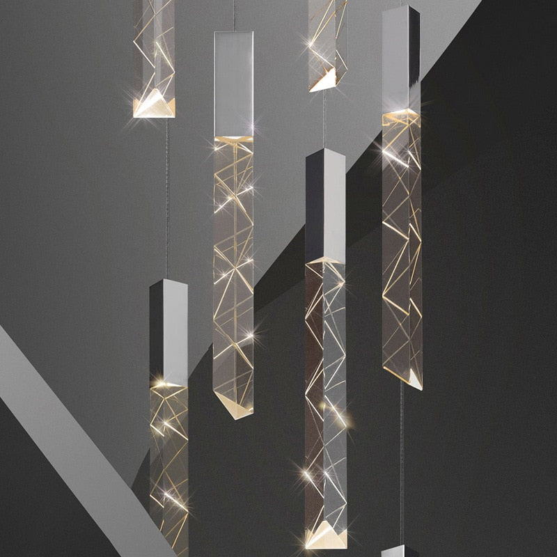 Modern Style Crystal Bars Chandelier