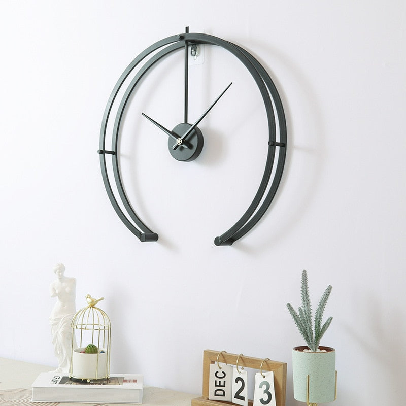 Minimalistic Arc Wall Clock Decor