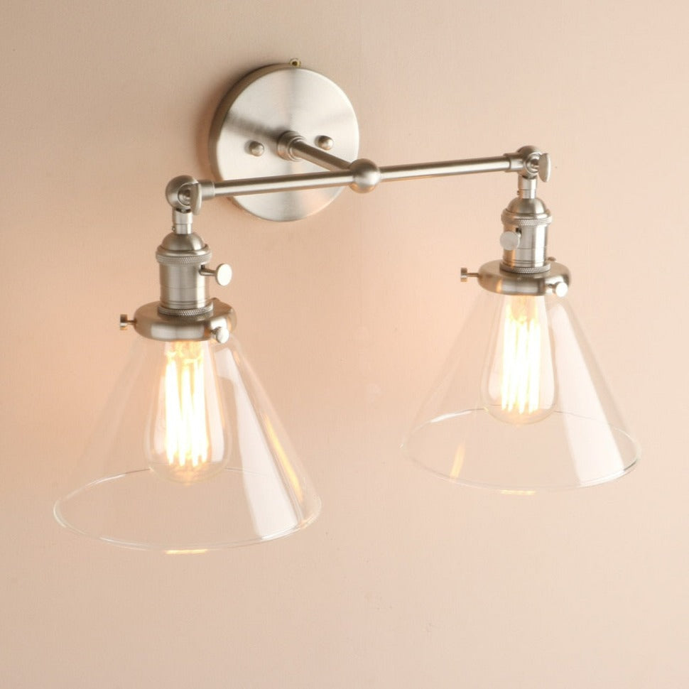 Two-Bulb Franklin Vintage Wall Sconce