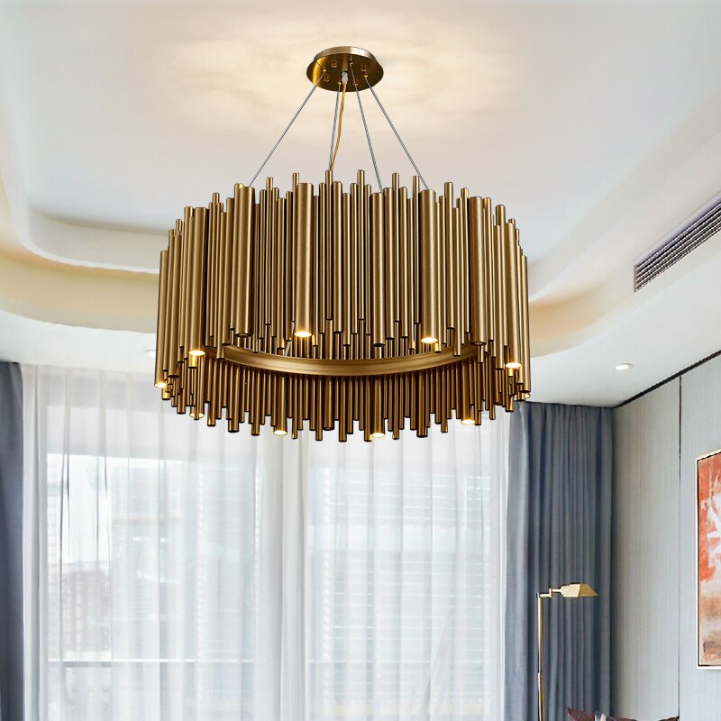 Modern Style Stainless Steel Chandelier