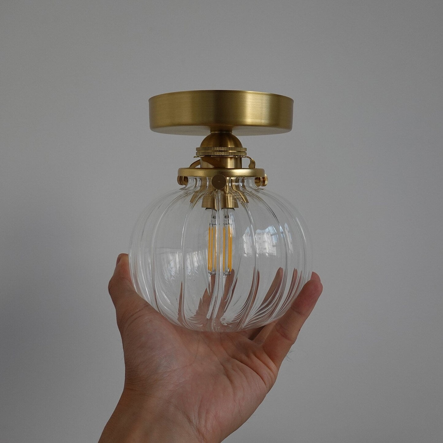 Vintage Style Glass Sphere Light