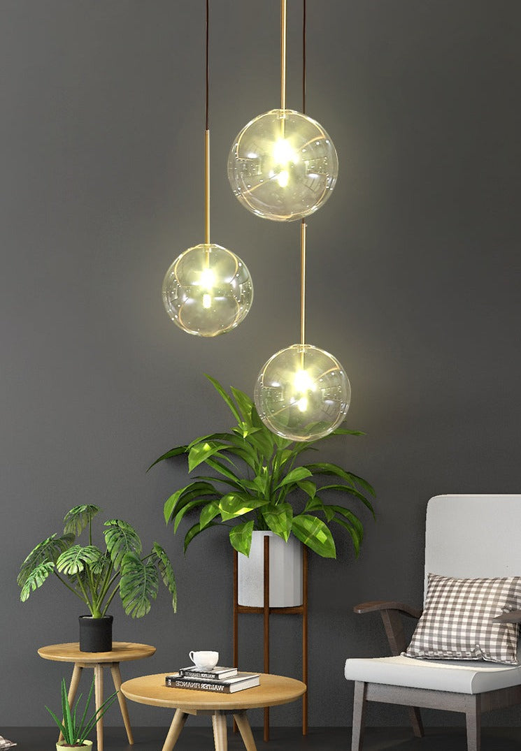 Minimalist Modern Glass Globe Pendant Lights