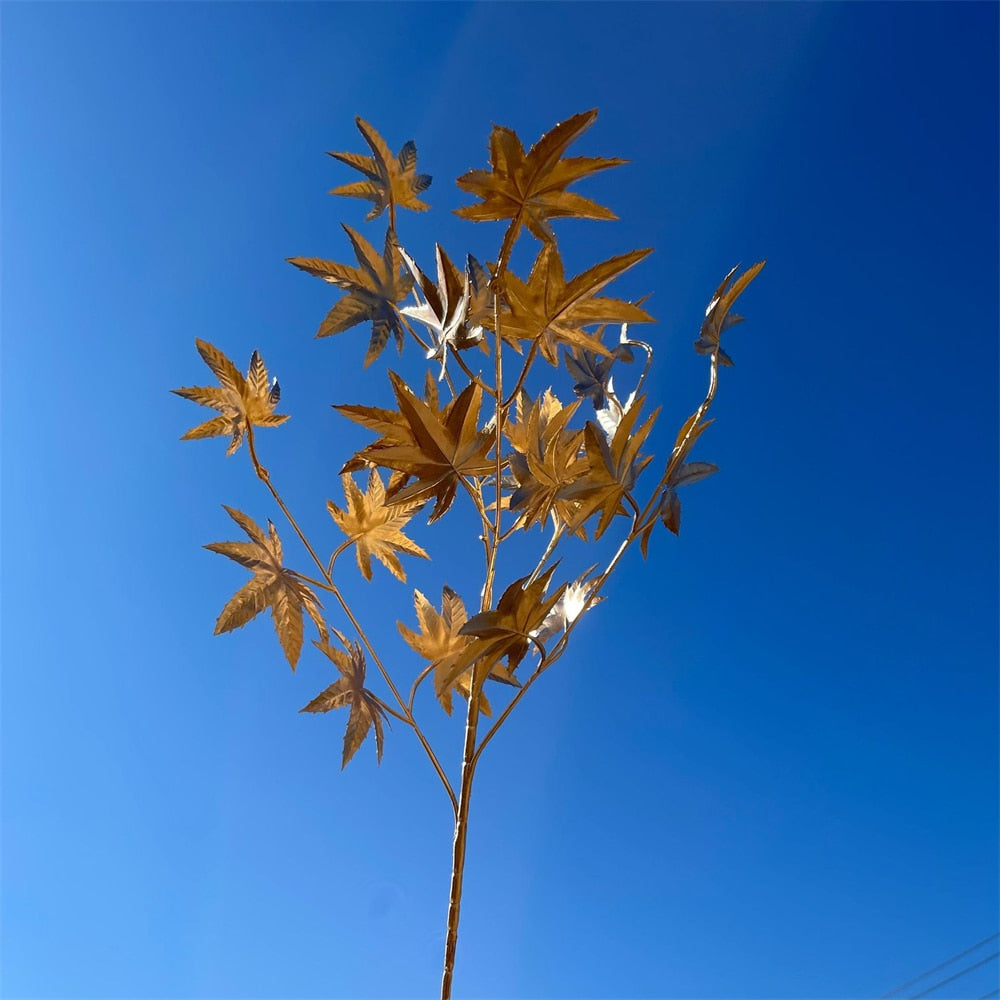 Three-pronged Gold Leaf Ginkgo Eucalyptus  Arrangement