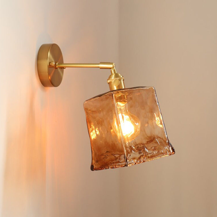 Vintage Hand-Blown Glass Wall Sconces