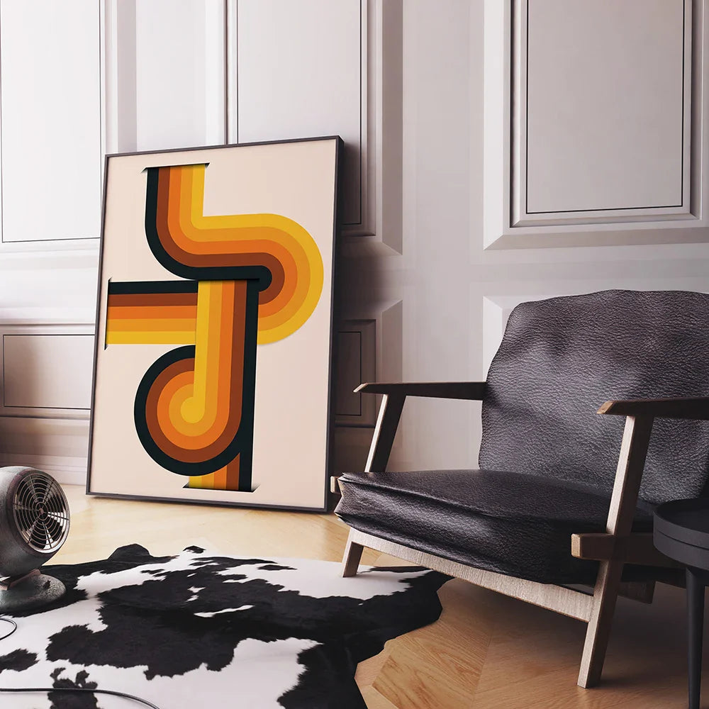 Modern retro art prints