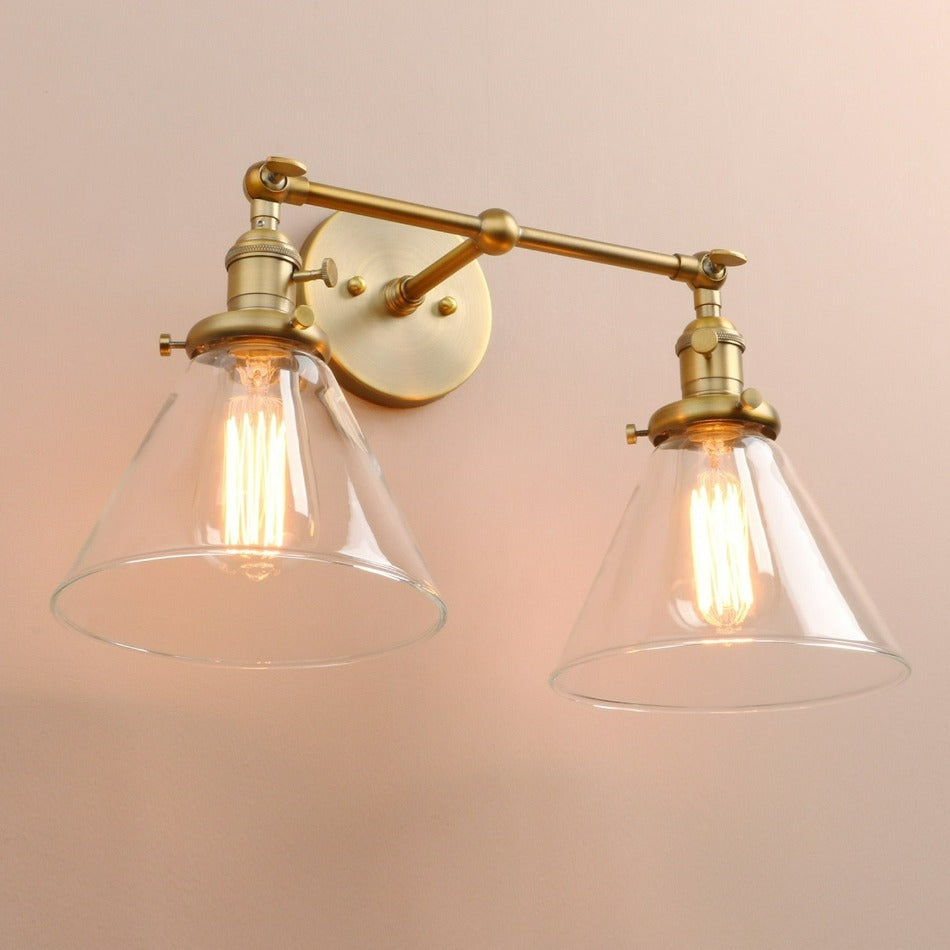 Two-Bulb Franklin Vintage Wall Sconce