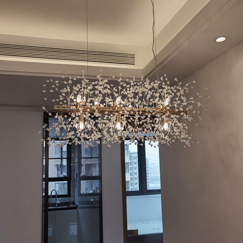 Modern Style Frosted Flower Chandelier