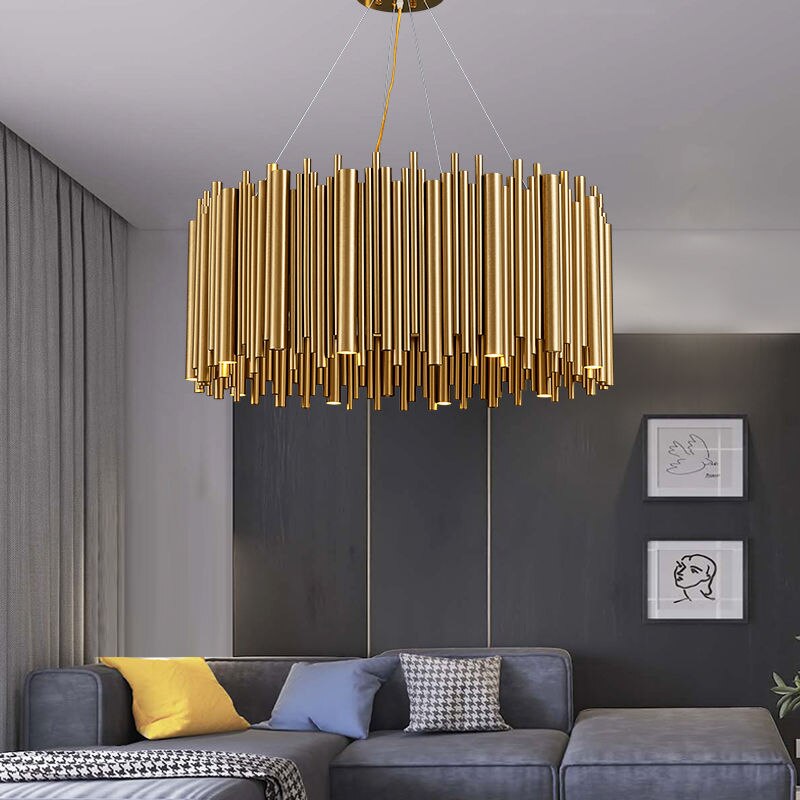 Modern Style Stainless Steel Chandelier