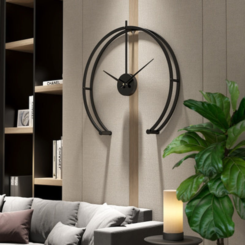 Minimalistic Arc Wall Clock Decor