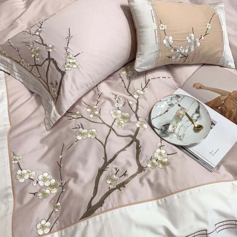 Peach Luxury Egyptian Cotton Duvet Set