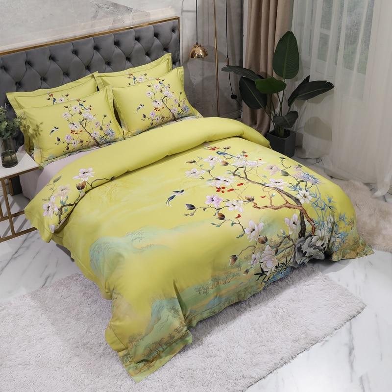 Yellow Luxury Egyptian Cotton Duvet Set