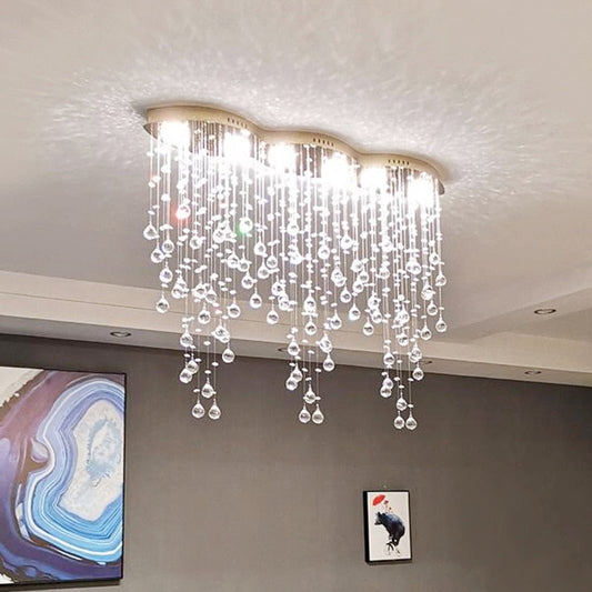 Modern Style Crystal Droplets Chandelier