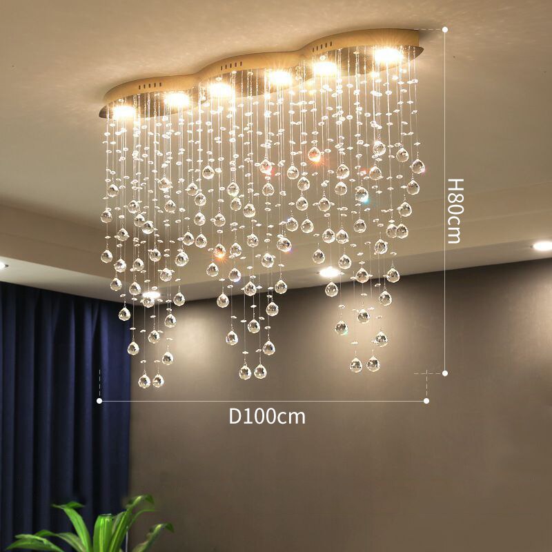 Modern Style Crystal Droplets Chandelier