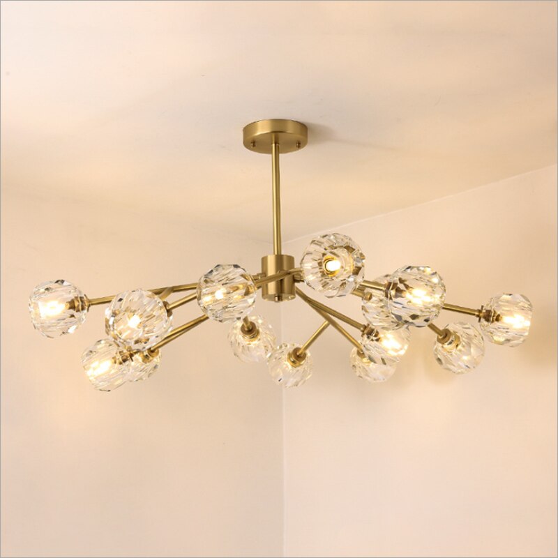 Modern Style Golden Molecules Chandelier