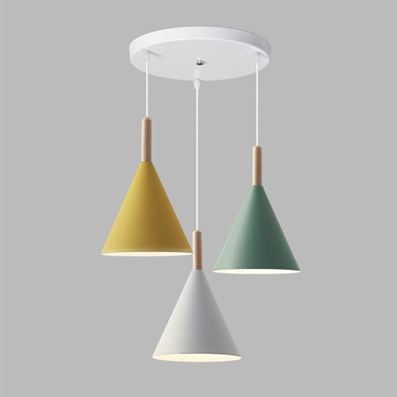 Modern Style Color Cone Ceiling Light