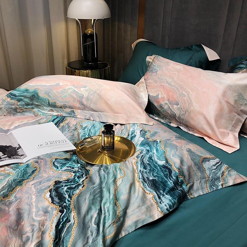 Marble Luxury Egyptian Cotton Duvet Set